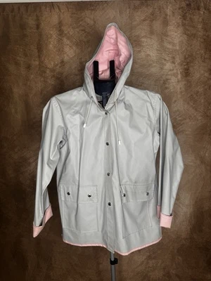 Vintage HM Abernathy Women’s Rain Jacket Size Medium Gray Pink - Image 1 of 4