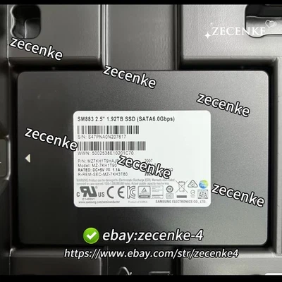 1.92TB SSD SM883 2.5" SATA6.0Gbps MZ7KH1T9HAJR-00005 HXM7404Q MZ-7KH1T90 1920GB - Image 1 of 3