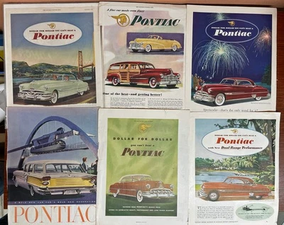 (20) 1948-1959 Pontiac full page magazine ads, all for one price! - Изображение 1 из 4