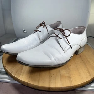 Weiße Lederschuhe Herren Größe 8 UK schöner Zustand (A3) - Bild 1 von 17