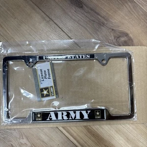 NEW US Army License Plate Frame Sealed United States High Quality Metal Frame - Bild 1 von 4