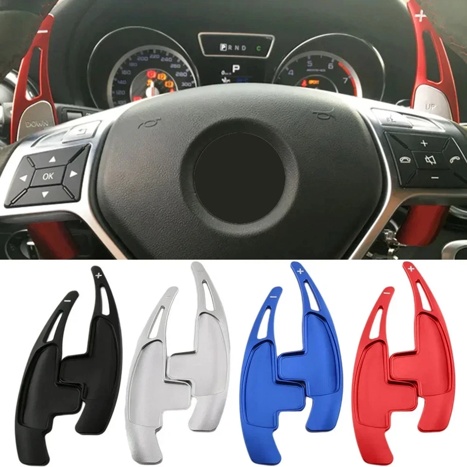 Extensión de palanca de cambios de volante de coche para Mercedes Benz AMG A45 C63 SL63 Foto 1 de 4
