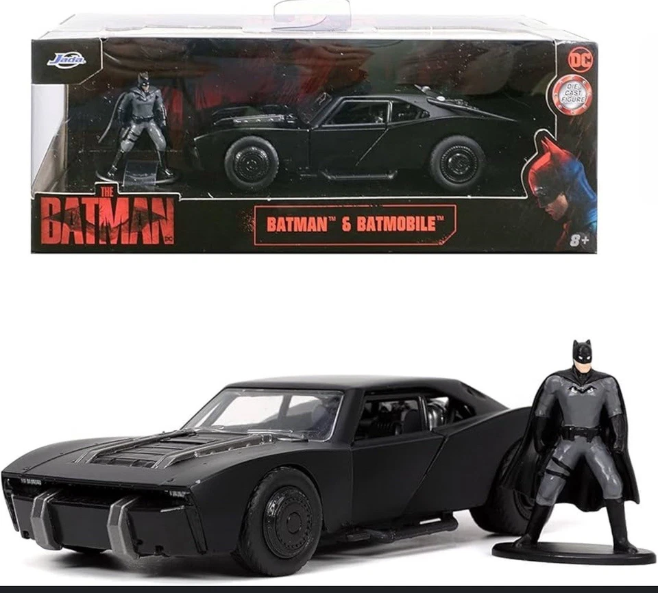 Jada Toys 1:32 Scale The Batman Movie Batmobile with Batman Figure - Black 32731
