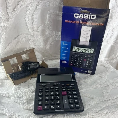 Casio HR-170RC Mini Desktop Printing Calculator Black New Open Box  - Image 1 of 4