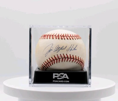 Jim "Catfish" Hunter - Signed OAL Baseball Autographed PSA 9 - Image 1 of 2