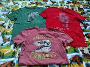 Gap Kids Lot of 3 PCS Cotton DINO Tees T-Shirts Boys Size Youth XXL - Picture 1 of 6