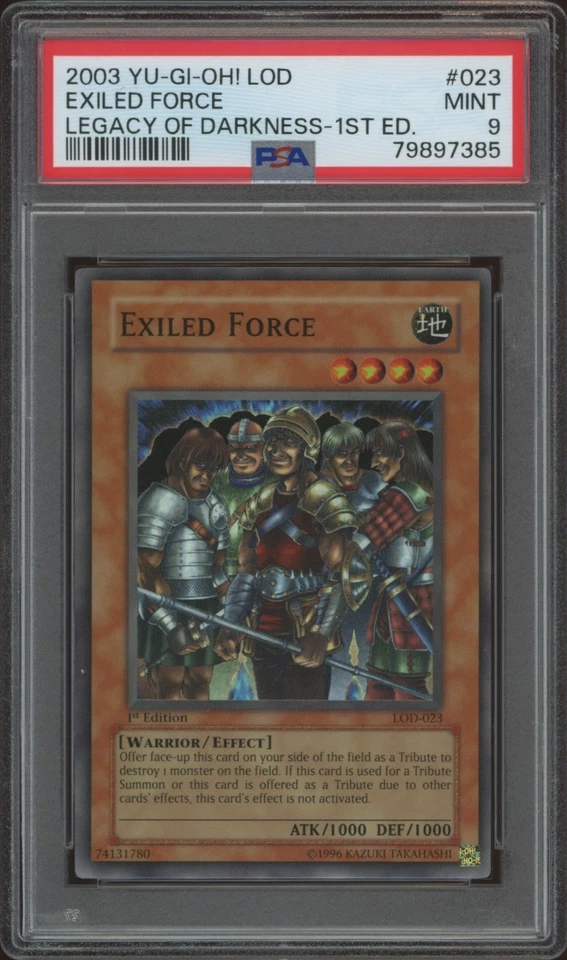 2003 Yu-Gi-Oh! Legacy of Darkness Exiled Force #LOD-023 (PSA 9) - Image 1 of 1