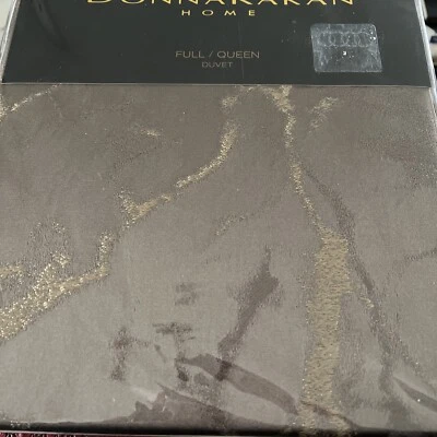 Donna Karan Home Queen Duvet Cover Sanctuary Mink New - Image 1 of 4