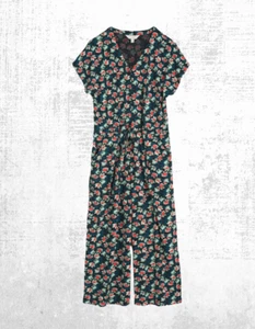 Ex Seasalt Women’s SS Jersey Jumpsuits in Botanic Black Rose (A Bit Defect) - Picture 1 of 7
