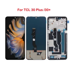 AMOLED For TCL 30 Plus 30+ T676K T676J LCD Display Touch Screen Digitizer W/Fr - Picture 1 of 8