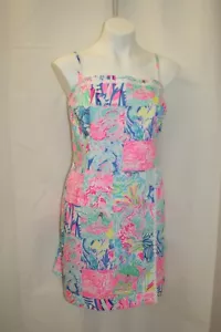 Lilly Pulitzer Jesse Romper Pop Up Summer Remix Patch Sz 16 #004090 NWT - Picture 1 of 10