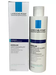 La Roche-Posay KERIUM ANTI DANDRUFF GEL Shampoo 200ml for OILY Sensitive Scalp - Picture 1 of 7