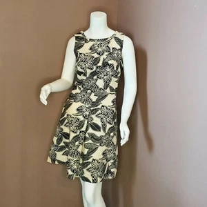 J CREW floral cotton canvas fit n' flare dress size 2 - Picture 1 of 5