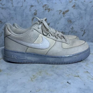 Nike Air Force 1 Herren Größe 12 Schuhe Weiß Grau Klassisch Niedrig Turnschuh Turnschuhe - Bild 1 von 15