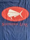 SOUTHERN LURE T-Shirt Short Sleeve Large L Blue Logo NWT