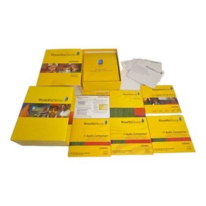 🍏 2008 Used Rosetta Stone Homeschool Spanish (Latin America) Level 1 2 3 Set - Afbeelding 1 van 7