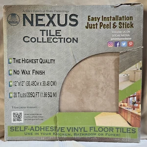 Nexus Carrera Marble 12x12 Self Adhesive Vinyl Floor Tile - 20 Tiles/20 Sq Ft - Picture 1 of 4