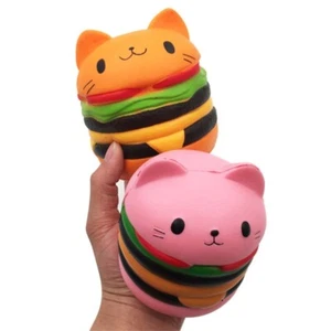 Spongy Hamburger Vent Toy Sensory Squeeze Offices ADD - Zdjęcie 1 z 9