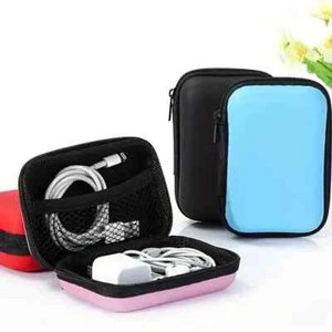 2Packs Cable Charger Storage Bag, Earphone Storage Box Drop-proof Zipper Bag(G1) - Picture 1 of 4
