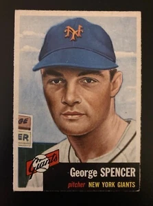 1953 Topps George Spencer #115 - New York Giants - Picture 1 of 2