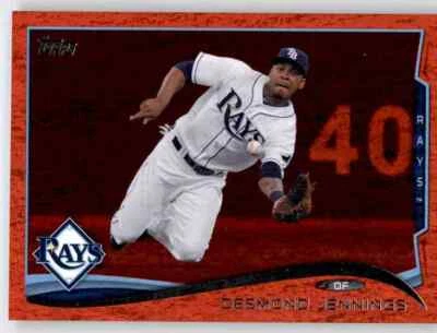 2014 Topps Red Hot Foil Desmond Jennings Insert Parallel Rays #582 - Image 1 of 2