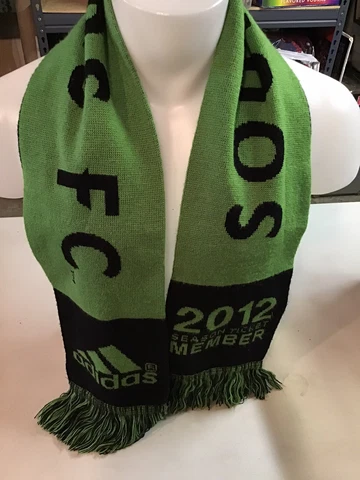 ADIDAS MLS Seattle Sounders FC Soccer 2012 Season Ticket Holder Scarf Green Cover