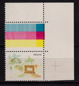 Impresión de prueba Test Stamp Prøve imagen ecuestre Dinamarca 1980 / 1985 DFF Slania - Imagen 1 de 1