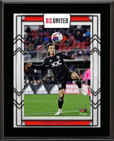 Pedro Santos D.C. United 10.5" x 13" Sublimated Player Plaque Cover