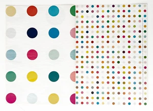 Damien Hirst 2006 Spot Wrapping Paper 2 Double-Sided Offset Color Lithographs - Imagen 1 de 10