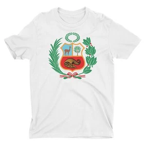 Peru Escudo T-Shirt für Herren Wappen Peruanisch | Perucousa - Bild 1 von 12