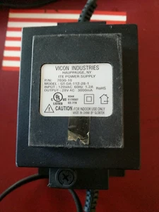 VICON PART #7030-10 MODEL GT-DA-112-28-1 CAMERA POWER SUPPLY - Picture 1 of 7