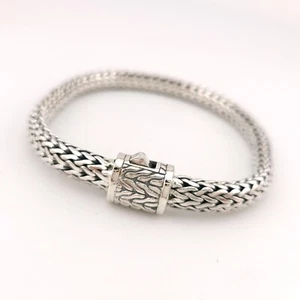 Sterling Silver 8"mm Classic Chain Wheat Braided Snake Chain 9' Inch Bracelet - Picture 1 of 15