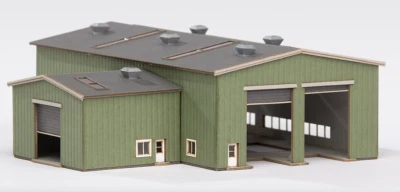 Archistories Z 102211 Intermediate Locomotive Facility KIT *GREEN* $0 SHIP USA - Image 1 of 4