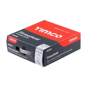 3.1MMx75MM FIRMAHOLD COLLATED NAILS TRADE 2200 PK CLIPPED HEAD BRIGHT RING SHANK - Picture 1 of 2