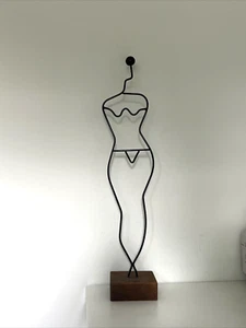 Vintage Ikea Laurids Lonborg Wire Metal Female Body Form Woman Mannequin 19" - Picture 1 of 8