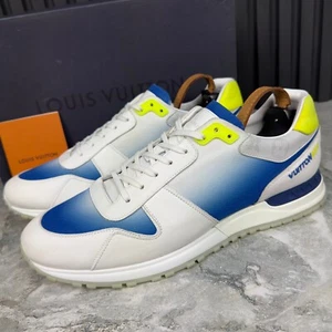 Zapatillas Louis Vuitton Monograma Run Away Cuero Blanco 10.5 LV 11.5 US 44.5 EUR - Imagen 1 de 24