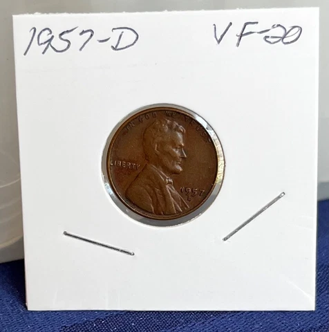 1957-D Lincoln Bronze Wheat Penny Cover