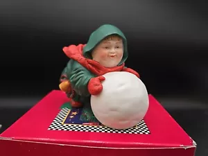 Department 56 Dept 56 Merry Makers ~ Sebastian The Snowball Maker - Imagen 1 de 14