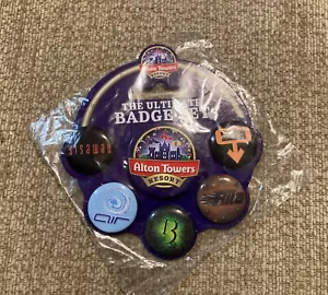 Alton Towers Rare 2010 Ultimate Badge Set Nemesis Air 13 Rita Oblivion - Picture 1 of 4