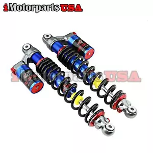 BLUE STAGE 4 PERFORMANCE FRONT SHOCKS ABSORBER SET FOR YAMAHA BANSHEE YFZ350 ATV - Picture 1 of 3