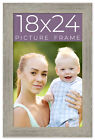 18X24 Frame Grey Real Wood Picture Frame Width 1.5 Inches | Interior Frame Depth