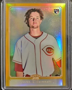2009 Mike Leake Topps Chrome 206 Gold Refractor /50 RC - Picture 1 of 2
