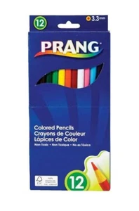 Prang Colored Pencils 7" Long 12/Pk Brighter Colors School Art Crafts Home Kids - Picture 1 of 1