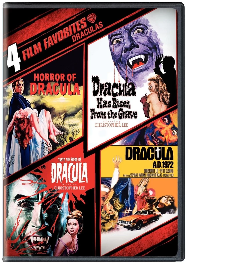 4 DRACULA FILMS STARRING CHRISTOPHER LEE TASTE THE BLOOD OF DRACULA+ DVD R4 - image 1 of 1
