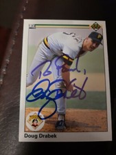 DOUG DRABEK Signed/Autographed 1990 Upper Deck Card  Pittsburgh Pirates