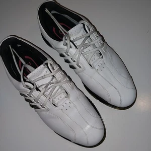 Adidas Tour 360 Mens US 9 White/Black Golf Shoes w/ 3D Fit Foam- EVG 791003 - Picture 1 of 10