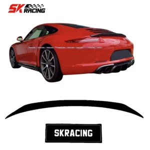 Glossy Black Rear Trunk Spoiler Wing Fit For 2012-19 Porsche 911 991.1 Carrera S - Picture 1 of 10