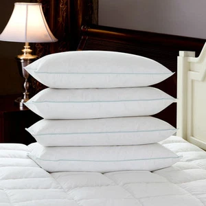Almohada de calidad de hotel extra llena no alergénica pluma y plumón de pato - Imagen 1 de 4