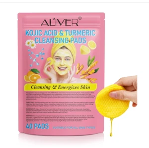 Turmeric Kojic Acid Cleansing Pads,40PCS Kojic Acid and Turmeric Cleansing Pads, - Picture 1 of 7