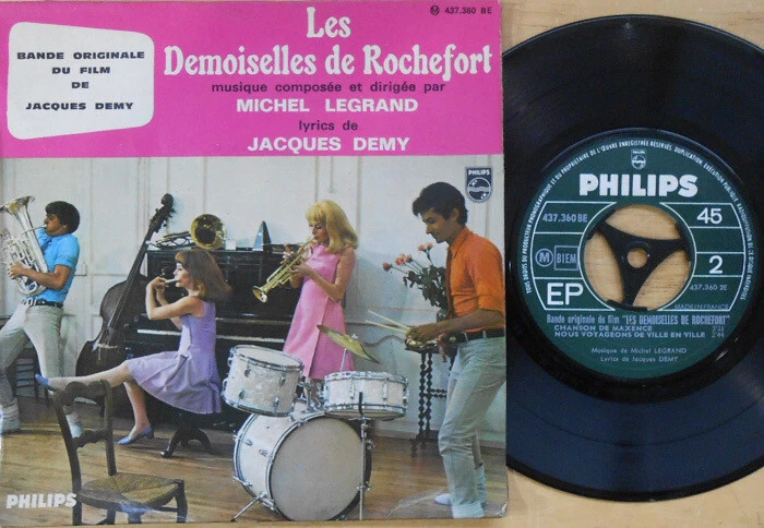 Les Demoiselles De Rochefort Rare FRE EP VG+ '67 Michel Legrand Soul Jazz Chanso - Image 1 of 1